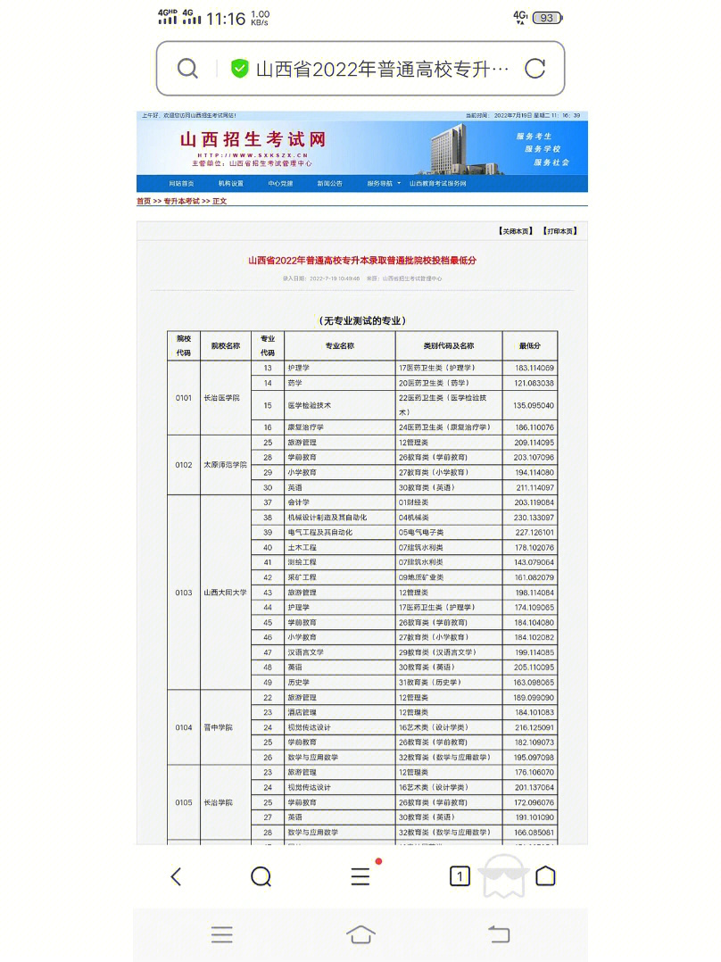 山西省专升本院校概览